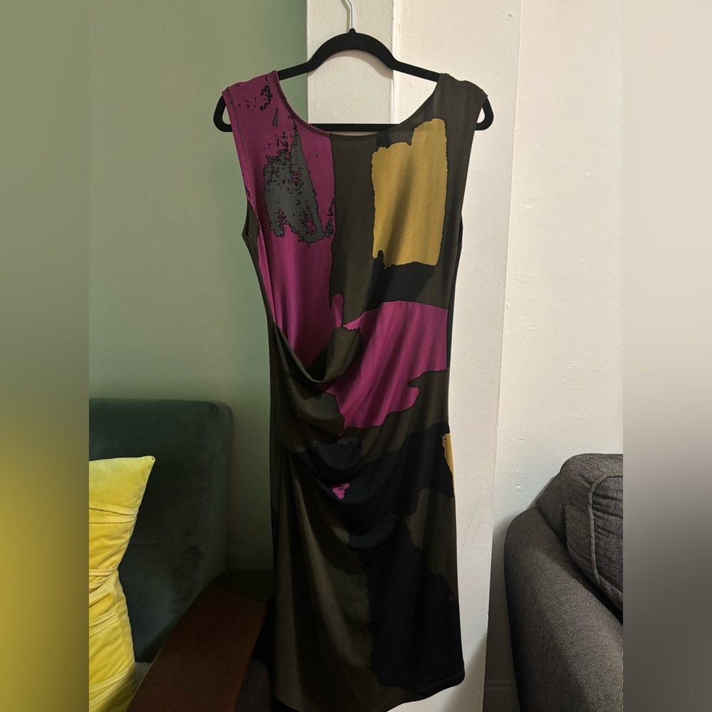 RACHEL Rachel Roy Multicolor Abstract Maxi Dress